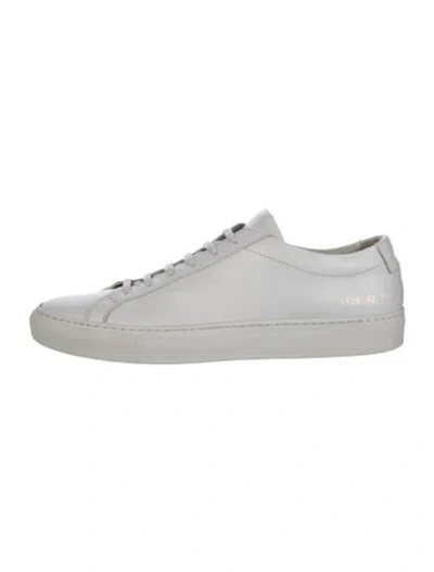Pre-owned Common Projects Leather Sneakers In Grey