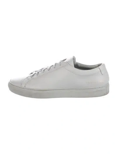 Pre-owned Common Projects Leather Sneakers In Grey