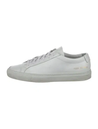 Pre-owned Common Projects Leather Sneakers In Grey