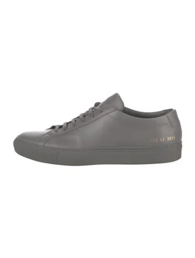 Pre-owned Common Projects Leather Sneakers In Grey