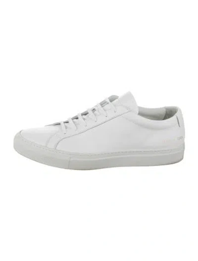 Pre-owned Common Projects Leather Sneakers In Grey