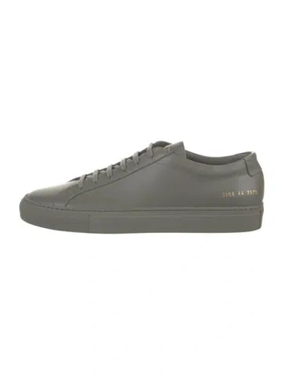 Pre-owned Common Projects Leather Sneakers In Grey
