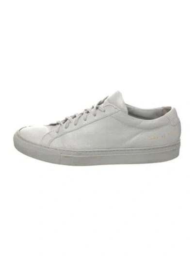 Pre-owned Common Projects Leather Sneakers In Grey