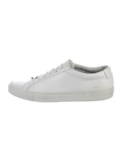 Pre-owned Common Projects Leather Sneakers In Grey