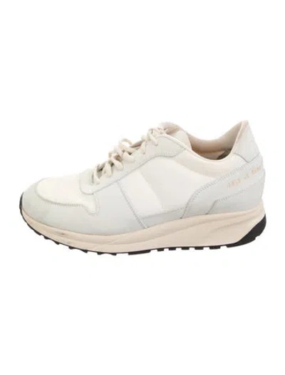 Pre-owned Common Projects Leather Sneakers In Grey