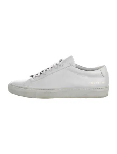 Pre-owned Common Projects Leather Sneakers In Grey