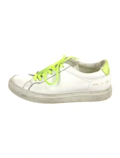 Pre-owned Common Projects Leather Sneakers In Multi