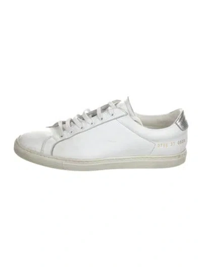 Pre-owned Common Projects Leather Sneakers In Multi