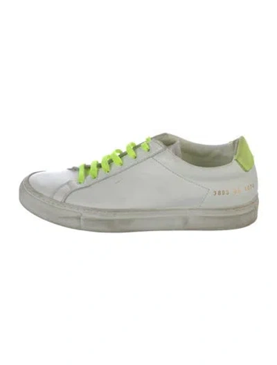Pre-owned Common Projects Leather Sneakers In Multi