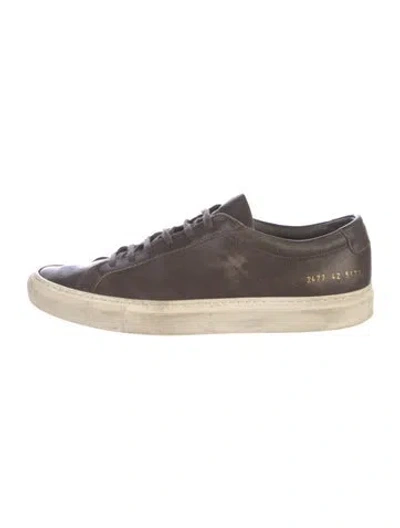 Pre-owned Common Projects Leather Sneakers In Multi