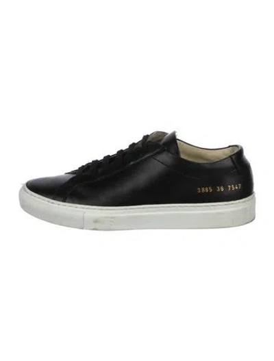 Pre-owned Common Projects Leather Sneakers In Multi