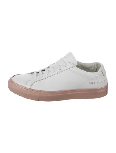 Pre-owned Common Projects Leather Sneakers In Multi