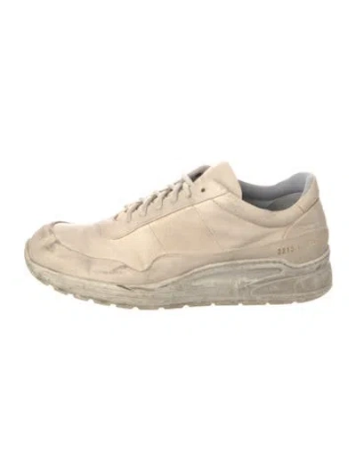 Pre-owned Common Projects Leather Sneakers In Neutral
