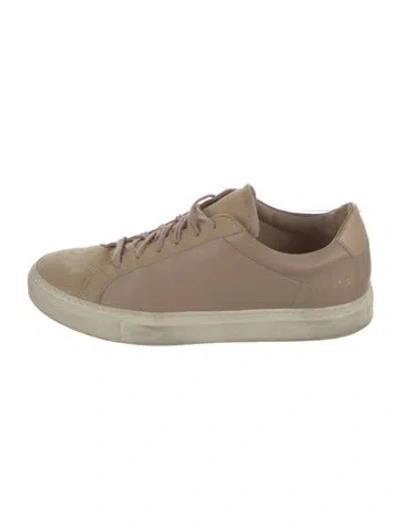 Pre-owned Common Projects Leather Sneakers In Neutral