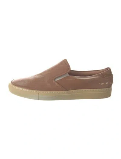 Pre-owned Common Projects Leather Sneakers In Neutral
