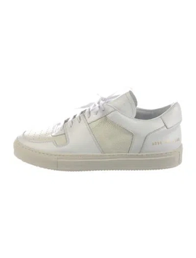 Pre-owned Common Projects Leather Sneakers In Neutral