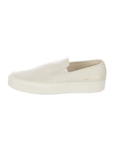 Pre-owned Common Projects Leather Sneakers In Neutral