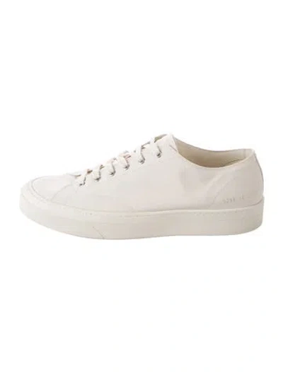 Pre-owned Common Projects Leather Sneakers In Neutrals
