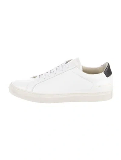 Pre-owned Common Projects Leather Sneakers In Neutrals