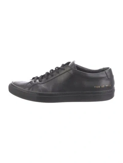Pre-owned Common Projects Leather Sneakers In Neutrals
