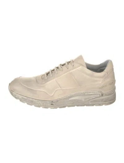 Pre-owned Common Projects Leather Sneakers In Neutrals