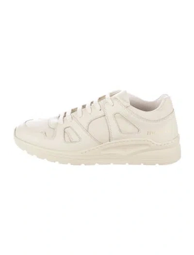 Pre-owned Common Projects Leather Sneakers In Neutrals