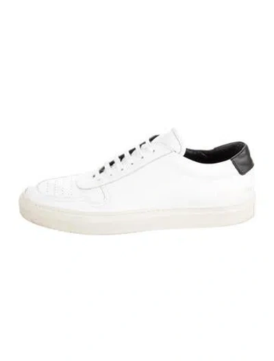 Pre-owned Common Projects Leather Sneakers In Neutrals