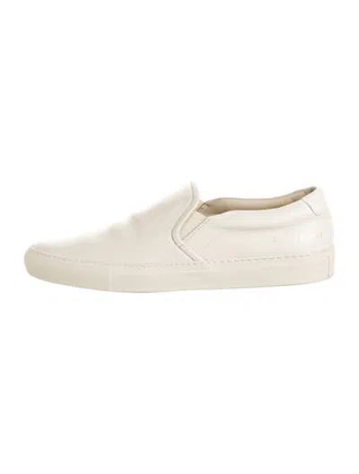Pre-owned Common Projects Leather Sneakers In Neutrals