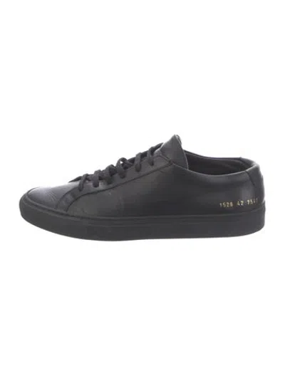 Pre-owned Common Projects Leather Sneakers In Neutrals