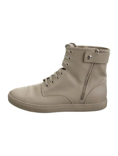 Pre-owned Common Projects Leather Sneakers In Neutrals