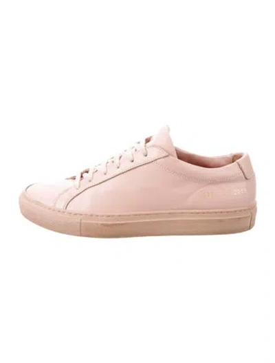Pre-owned Common Projects Leather Sneakers In Pink
