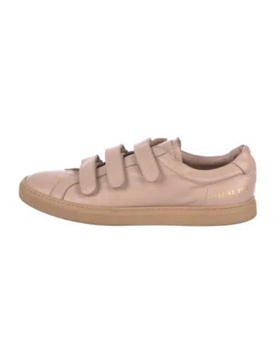 Pre-owned Common Projects Leather Sneakers In Pink