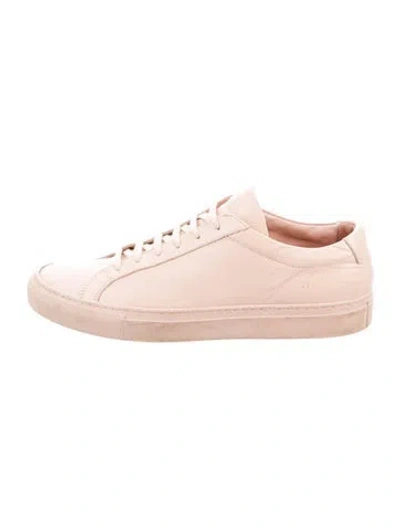 Pre-owned Common Projects Leather Sneakers In Pink