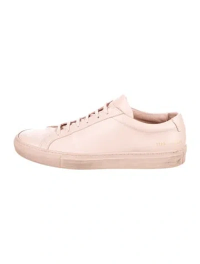Pre-owned Common Projects Leather Sneakers In Pink