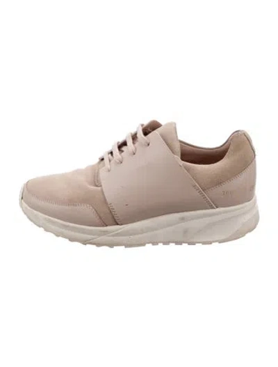 Pre-owned Common Projects Leather Sneakers In Pink