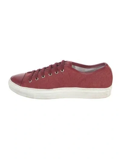Pre-owned Common Projects Leather Sneakers In Red