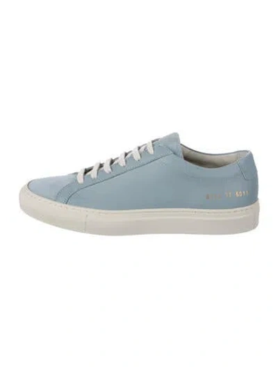 Pre-owned Common Projects Leather Sneakers W/ Tags In Blue