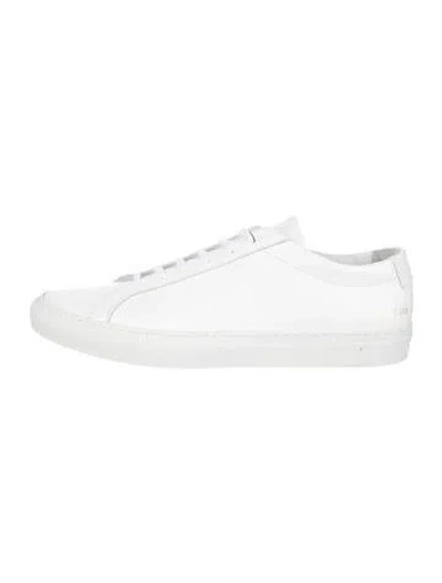 Pre-owned Common Projects Leather Sneakers W/ Tags In White