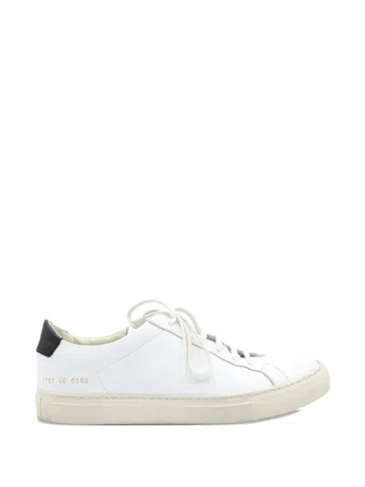 Pre-owned Common Projects Leather Sneakers In White
