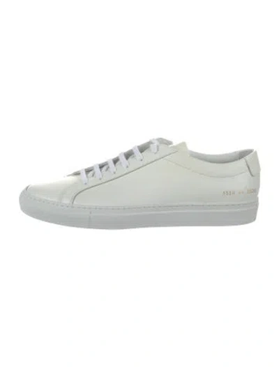 Pre-owned Common Projects Leather Sneakers In White