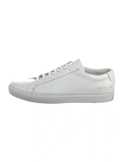 Pre-owned Common Projects Leather Sneakers In White