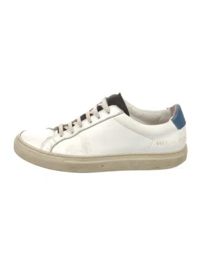 Pre-owned Common Projects Leather Sneakers In White