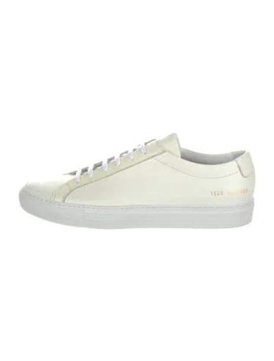 Pre-owned Common Projects Leather Sneakers In White