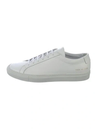 Pre-owned Common Projects Leather Sneakers In White