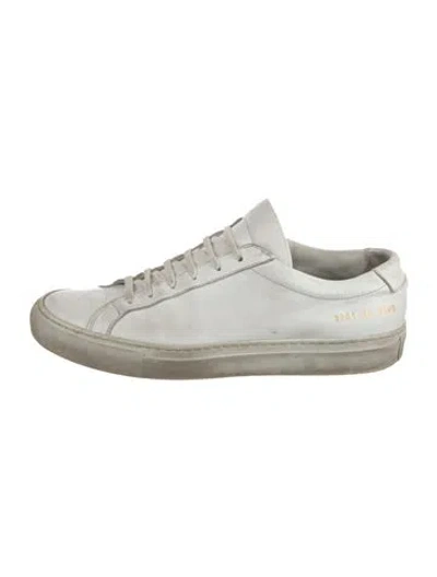 Pre-owned Common Projects Leather Sneakers In White