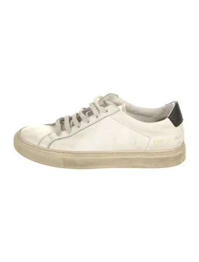 Pre-owned Common Projects Leather Sneakers In White