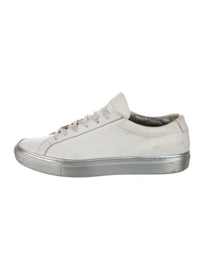 Pre-owned Common Projects Leather Sneakers In White