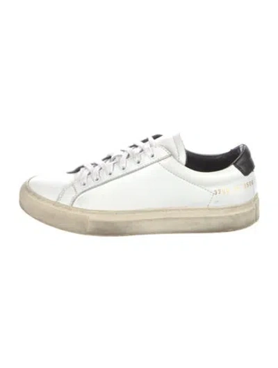 Pre-owned Common Projects Leather Sneakers In White