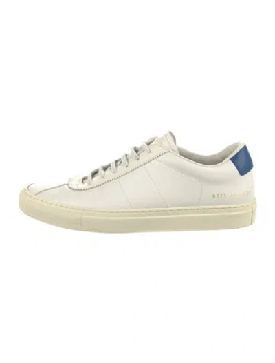 Pre-owned Common Projects Leather Sneakers In White