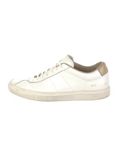 Pre-owned Common Projects Leather Sneakers In White